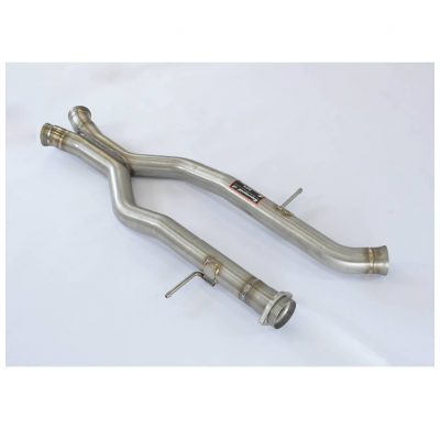 Silencioso central + "X-Pipe" Sistema "Cat.-Back" 100% de acero inoxidable MERCEDES W164 ML 63 AMG V8 (M156 - 510 CV) '06 -> Sil
