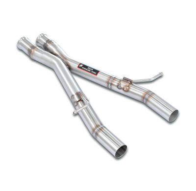 Tubo central "X-Pipe" Kit de escape central para los silenciadores traseros de serie - Solo kit completo MERCEDES R172 SLC 43 AM