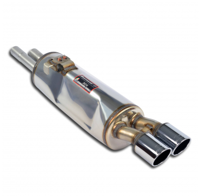 Escape trasero OO80 Sistema "Cat.-back" 100% acero inoxidable - 2 x Ø50mm. Solo kit completo. BMW E24 M 635CSi Kat (S38 Engine -