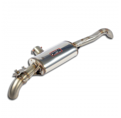 Silencioso trasero Derecho - Izquierdo con valvula  100% acero inoxidable, sección central + trasera (también compatible con mod