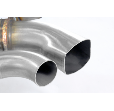 Kit de tubo trasero derecho e izquierdo con válvulas (eliminación del silenciador) Sistema de escape Cat.back 100% de acero inox