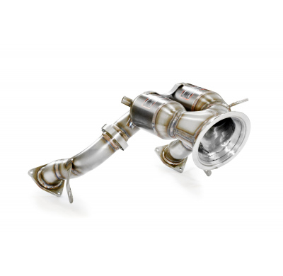 Downpipe + metallic catalytic right - left(Left / Right Hand Drive) Kit de tubo de bajada 100% acero inoxidable PORSCHE MACAN S