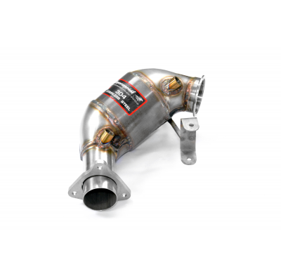 Catalizador metalico delantero Derecho-Izquierdo 100 CPSI  Sistema de escape "Motorsport" sobredimensionado 100% acero inoxidabl