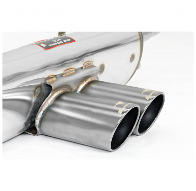 Silencioso trasero OO 100 "Gun Metal Grey" Sistema "Touring" 100% de acero inoxidable - Sobredimensionado - (Elimina el filtro d