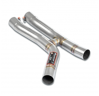 Sección central con "tubo en H" Sistema 100% de acero inoxidable - Solo kit completo BMW F87 M2 CS (S55 - 450 CV) 2020 (Racing)