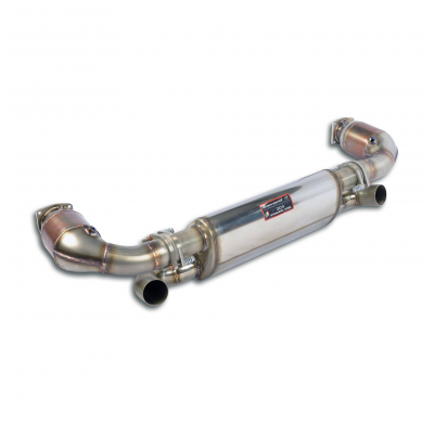 Silencioso trasero Derecho-Izquierdo "Race" +  Catalizador metalico Sistema "Racing" 100% acero inoxidable, sobredimensionado 2