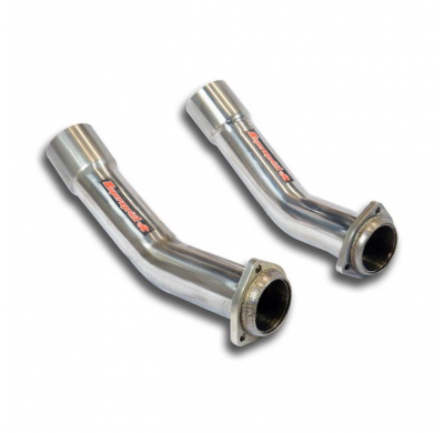 Kit de tuberías de conexión derecha + izquierda Alternativa: - Sistema de acero inoxidable 100% sobredimensionado de 2 x Ø70 mm