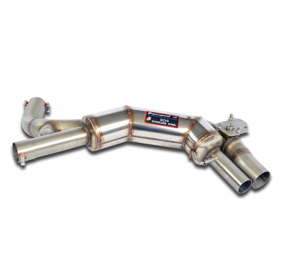 Silencioso trasero derecho con valvula Sistema de escape trasero "Cat.-back" 100% de acero inoxidable, 2 x Ø70 mm - Solo kit com