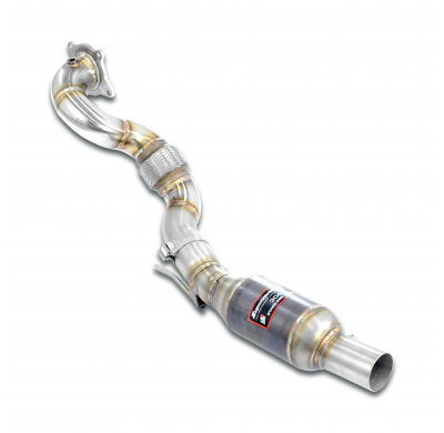 Turbo downpipe kit +  Catalizador Metalico 100 CPSI WRC Sistema 100% de acero inoxidable, sobredimensionado Ø80 mm -> Ø70 mm AUD