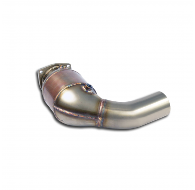 Front exhaust Left with Metallic catalytic converter 200CPSI    100% Stainless steel system for OEM rear muffler PORSCHE 991 Car