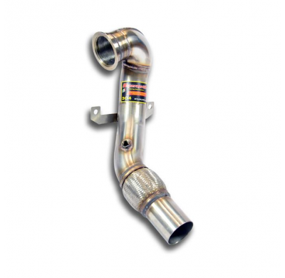 Downpipe (Reemplaza catalizador) Sistema de doble tubo 100% acero inoxidable, sobredimensionado: 1 x Ø76 mm - 2 x Ø60 mm - 1 x