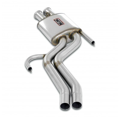 Silencioso central Sistema "Cat.-back" 100% de acero inoxidable - Solo kit completo BMW E32 - Todos los modelos (Para Motor S62