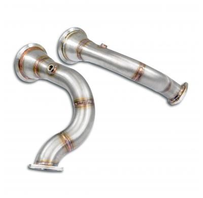 Downpipe kit Derecho-Izquierdo (Reemplaza catalizador) Sistema 100% de acero inoxidable 2 x Ø70 mm PORSCHE 536 CAYENNE Coupè Tur