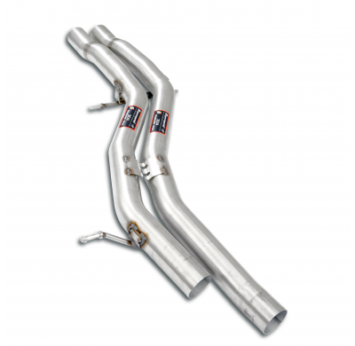 Tubo central Sistema "Cat.-back" 100% de acero inoxidable PORSCHE 536 CAYENNE Coupè Turbo S E-Hybrid 4.0L V8 (680 CV - modelos c