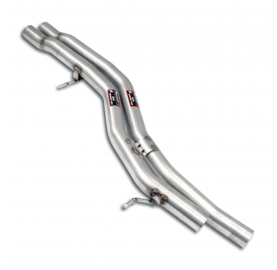 Tubo central Sistema "Cat.-back" 100% de acero inoxidable BENTLEY BENTAYGA 4.0L V8 Bi-Turbo (550 CV) 2018 -> (Racing) Tubo centr