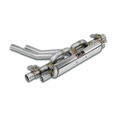Silencioso trasero Derecho-Izquierdo con válvulas Sistema 100% Acero Inox 2 x Ø70mm BENTLEY BENTAYGA 6.0L W12 Bi-Turbo (608 CV)