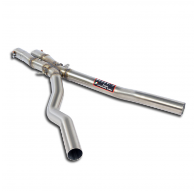 kit tubos centrales "X-Pipe" Sistema 100% de acero inoxidable Dx-Sx, 2 x Ø70 mm -> 2 x Ø65 mm - Solo kit completo BMW E89 Z4 Roa