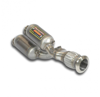 Tubo "Y-Pipe" con catalizador metalico Sistema 100% Acero Inox 2 x Ø76mm LAMBORGHINI AVENTADOR SVJ Coupè V12 (770 CV) 2019 -> (c