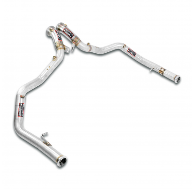Kit bajante Derecho-Izquierdo (Reemplaza catalizador) Sistema 100% de acero inoxidable, para los tubos de turbo originales. MERC