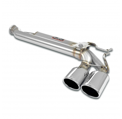 Rear exhaust Left 120x80 con válvula Sistema "Cat.-back" 100% de acero inoxidable MERCEDES W463 (4-door) G500 / G 550 V8 (Bi-Tur