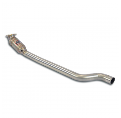 Convertidor catalítico delantero izquierdo Sistema 100% de acero inoxidable. Sobredimensionado 2 x Ø65 mm para la sección centra