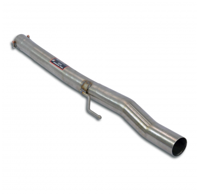 Tubo central (Reemplaza silencioso central OEM) Sistema "Cat.-back" 100% de acero inoxidable - Sistema para parachoques trasero