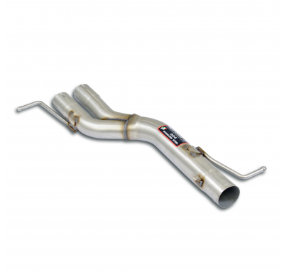 Non-resonated, "Y-Pipe" mid section(Deletes OEM centre exhaust) Sistema de escape trasero "Cat.-back" 100% de acero inoxidable,