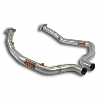 Front pipes kit Right - Left(Replaces catalytic) Kit de tubo de bajada 100% acero inoxidable, sobredimensionado 2 x Ø65 mm para