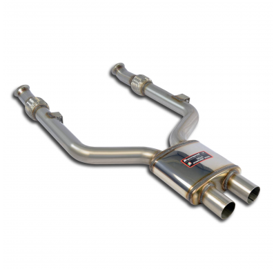 Silencioso delantero Derecho-Izquierdo(Deletes GPF) Sistema de escape Cat-back "Twin Pipe" 100% de acero inoxidable - Para difus