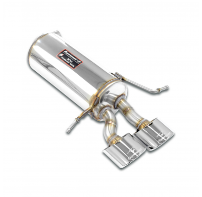 Rear exhaust Left 120x80 Sistema "Cat.-back" 100% de acero inoxidable - Solo kit completo MERCEDES W209 CLK 55 AMG V8 (367 CV) '