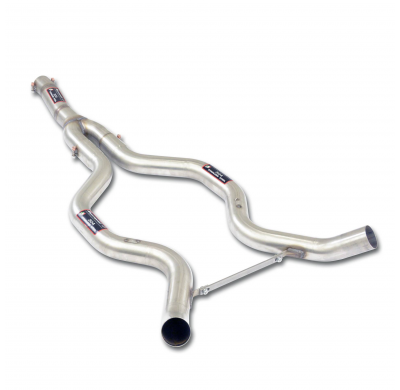 Tubo conexión  "Y-Pipe" Sistema 100% de acero inoxidable 2 x Ø65 mm para las puntas/difusor originales - Solo kit completo RANGE