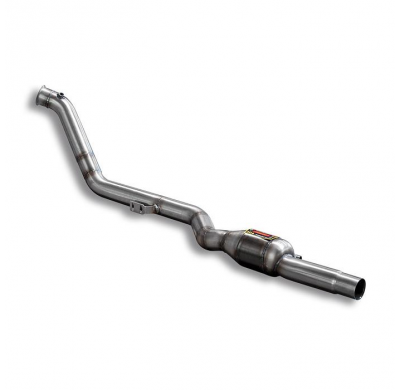 Kit de tubo de bajada turbo derecho con catalizador metálico Kit de tubo de bajada 100% de acero inoxidable - 2 x Ø70 mm - para