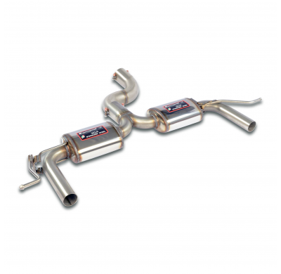 Silencioso trasero "Racing" Sistema "Racing" 100% acero inoxidable, sobredimensionado Ø80 mm, para los tubos de escape originale
