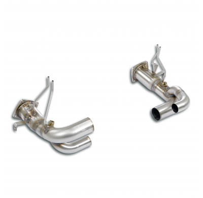 Tubo en Y derecha - izquierda (Reemplaza los catalizadores) Sistema 100% Acero Inox para silencioso trasero OEM Solo sistema com