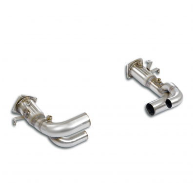 Y-Pipe right - left(Replaces catalytics) Sistema 100% de acero inoxidable para el sistema completo de silenciador trasero OEM So