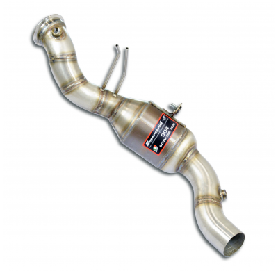 Tubo de escape izquierdo + catalizador metálico Kit de tubo de escape descendente 100% Inox - (elimina el catalizador + GPF) MAS