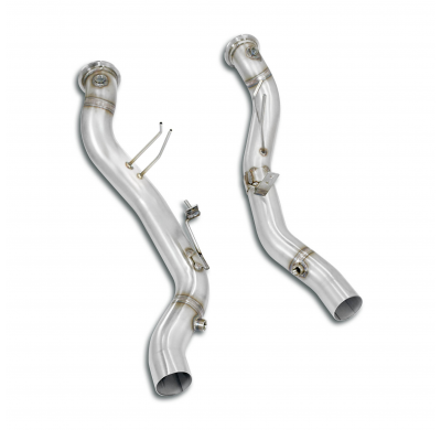 Downpipe kit Right - Left(Deletes the catalytic) Kit de tubo de escape descendente 100% Inox - (elimina el catalizador + GPF) MA
