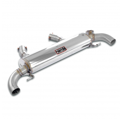 Escape trasero derecho - izquierdo con válvula (para tubos de escape OEM) Sistema "J-Pipe" - (Sección transversal de 100 mm - Cu
