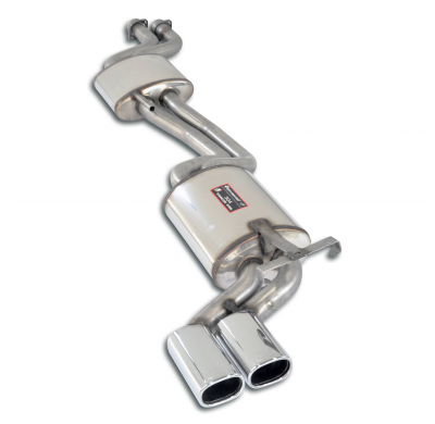 Centre + rear exhaust 95x75 Sistema Cat-back 100% de acero inoxidable MERCEDES W124 E 200 / E 220 16v (M111) '93 -> '96 Centre +