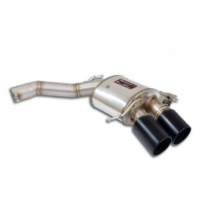 Rear exhaust Right 100x75 "Gun Metal Grey" Sistema "Cat.-Back" 100% de acero inoxidable AUDI S8 Quattro 4.0 TFSI V8 (571 CV) 202
