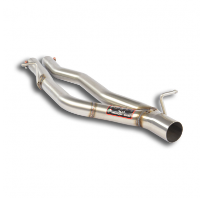Tubo central derecho-izquierdo Sistema de doble tubo 100% acero inoxidable - Sobredimensionado 1 x Ø90 mm - 2 x Ø60 mm - 1 x Ø