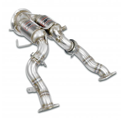 Downpipe + metallic catalytic right - left(Left / Right Hand Drive) Kit de tubo de bajada 100% acero inoxidable PORSCHE MACAN S