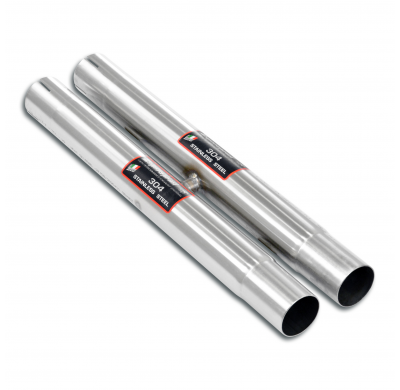 Kit tubos centrales "H-Pipe" Sistema 100% de acero inoxidable. Tamaño extragrande: 2 x Ø 70 mm -> Ø 65 mm - Solo kit completo. F