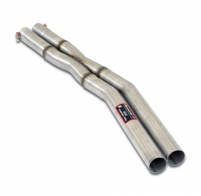 Tubería central "X-Pipe" Sistema 100% de acero inoxidable 2 x Ø60 mm - Solo kit completo MERCEDES C107 350 SLC V8 '71 ->'80 Tubo
