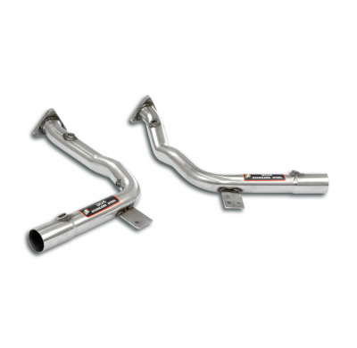 Kit tubos delanteros Derecho-Izquierdo Sistema Touring 100% acero inoxidable 2 x Ø54 mm - Kit completo solamente PORSCHE 986 BOX