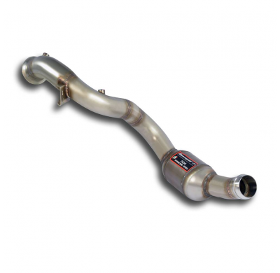 Downpipe Right + catalizador metálico 100CPSI WRCI Elimina el catalizador primario + GPF Sistema 100% Acero Inox 2 x Ø70mm MERCE