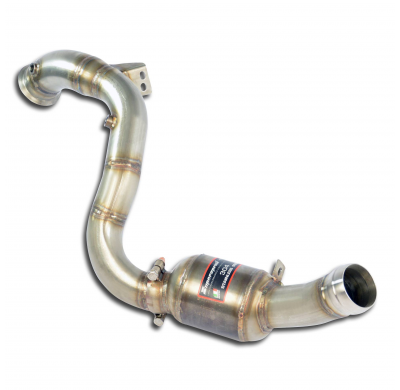 Downpipe izquierdo + convertidor catalítico metálico Elimina el catalizador primario + GPF (RHD - LHD) Sistema 100% de acero ino