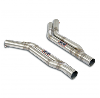 Kit tubo anterior derecho -izquierdo (Substitucion catalizador )  Sistema 100% de acero inoxidable, sobredimensionado 2 x Ø70 mm