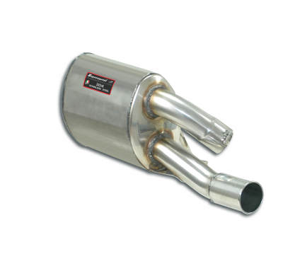 Silencioso trasero izquierdo O70 Sistema "Racing" 100% acero inoxidable 2 x Ø63,5 mm - Solo kit completo PORSCHE 993 Carrera (Co