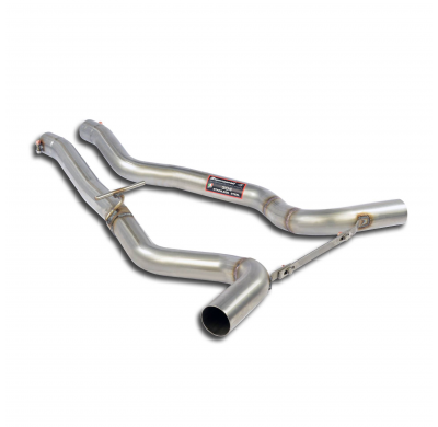 Tubo central derecho - izquierdo   Sistema "Twin Pipe" 100% de acero inoxidable - Solo kit completo MERCEDES X290 GT-4 Coupè 43